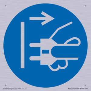 Mandatory: Disconnect mains plug from electrical outlet